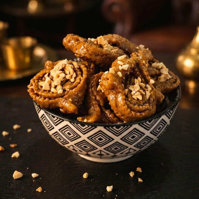 Chebakia Royale aux Amandes